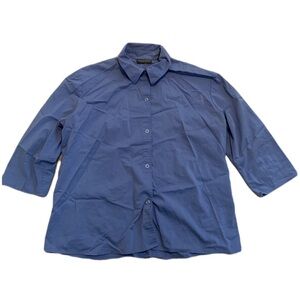 Banana Republic Blue Stretch Button-Down Shirt, Size Large